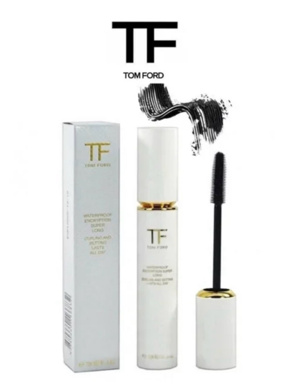 Tom Ford Waterproof Encryption Mascara Super Long 12ML Curling and Setting